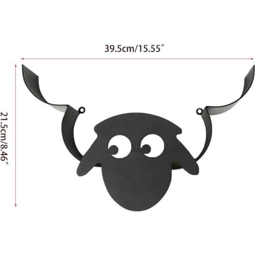 Nordic Style Head Wall Mounted Toilet Paper Holder Tissue Roll Metal Iron Storage Rack Organizer Bathroom 649E