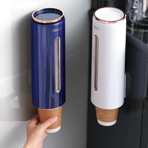 Wall-mounted Plastic Water Dispenser Cup Holder Container Paper Frame Creative Disposable Paper Cup Dispenser Home Organizer New