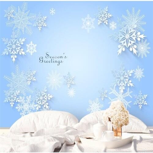 Beibehang custom Geometric snowflake pattern wallpaper living room decoration wall papers home decor pastoral 3d tv background