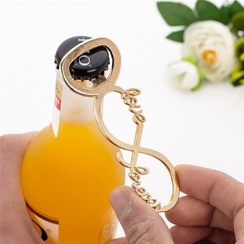 Love Forever Bottle Opener beer bar opener For Guests Wedding Souvenirs Party Supplies Favors And Gifts Wedding Gifts