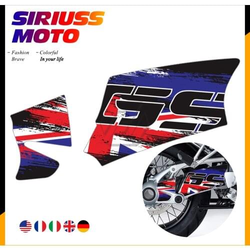 Motorcycle Union Jack Reflective Decal Case for BMW GS Models 2004-2012 and GS-Adventure 2004-2013