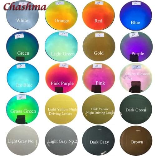 Polarized 1.56 Index Anti Resistance Anti Glare Colored Lens Myopia Sunglasses Optical Recipe Eyewear Prescription Lenses