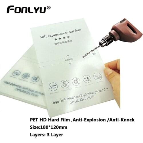 FONLYU GlobalHD Anti Explosion Hard 9H PET Film Compatible For Screen Protector Film Plotter Devia Relife 870c ss890c Rockspace