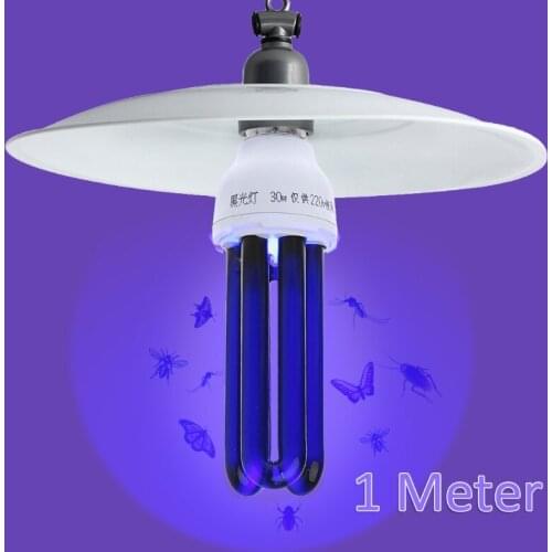 Q0KA E27 15/20/30/40W UV Ultraviolet Fluorescent Blacklight CFL Light Bulb Lamp 220V