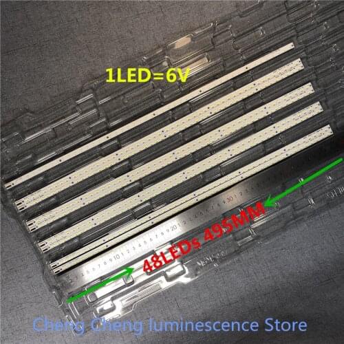 5Pieces/lot FOR LED39R5100DE LED Article liquid crystal lamp V390HK1-LS5-TREM4 4A-D069457 495MM 1PCS =48LED Test to ensure NEW