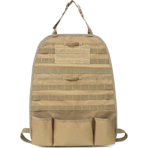 Tactical MOLLE Car Seat Back Organizer Vehicle Panel Car Seat Cover Protector Universal Fit
