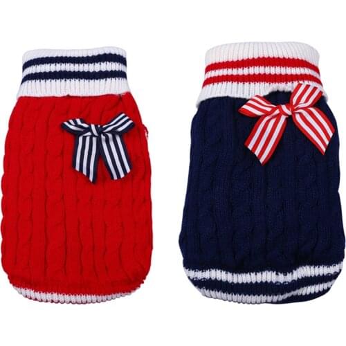 2 Colors Dog Clothes Puppy Sweaters For Small Dogs Pet Knitted Pullover Clothing For Sweater Chihuahua Knitwear Sweater Dog #XXS