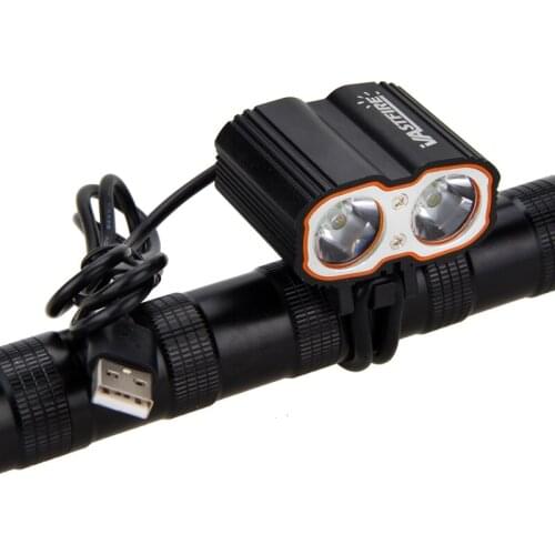 Only Lamp 8000LM 2X XM-L T6 LED Bike Handlebar Dual Lamps for Cycling USB Bike Accessories