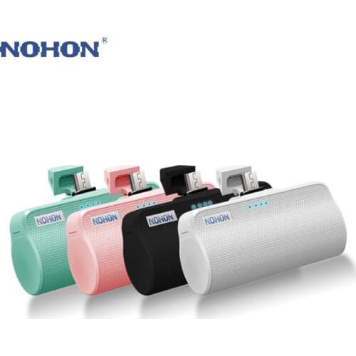 NOHON Power Bank For iPhone Xiaomi Samsung Huawei For Apple Type C Micro Interface 3000mAh Portable External Battery Charger