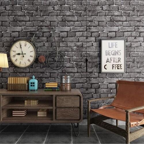 Wellyu papel de parede The new retro brick wallpaper imitation brick small restaurant decoration wall paper tea shop wallpaper