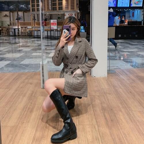 Make spot 951 # suits female 2020 New England wind coat han edition retro personality with a thin suit