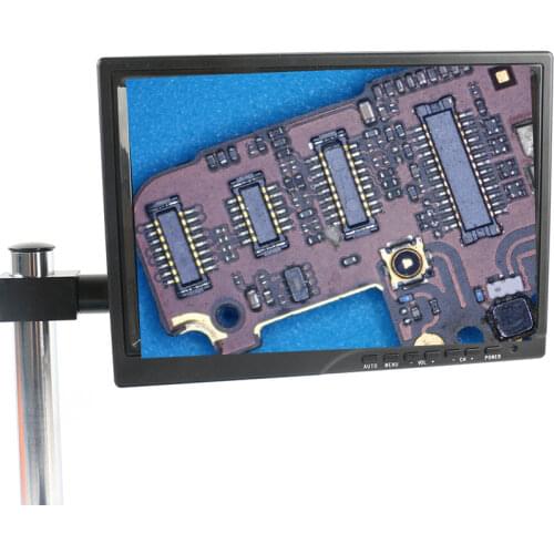 10.1 Inch LCD IPS Displayer HDMI VGA Industrial Video Monitor + 33mm 25mm Stand Holder Column For Stereo Microscope Video Camera