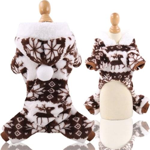 Winter Pet Dog Clothes Warm Dog Coat Jumpsuit Thicken Pet Clothing For Dogs Pajamas Fleece Pet Dog Clothes Pajamas Coat Jacket
