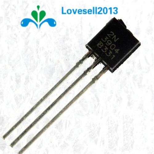 100Pcs 2N3904 TO-92 NPN General Purpose Transistor