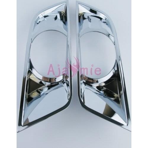 2015-2016 Front Fog Lamp Light Cover Trim ABS Chrome Detector Car Styling For Ford Ranger T6 T7 Accessories