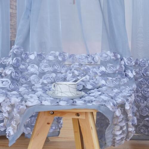 2018 New Arrival Special Offer Hospital Cafe Curtains Living Room Rose Curtain For Bedroom Children Window Treatments Blinds