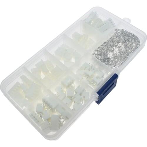 230Pcs XH2.54 2P 3P 4P 5 Pin 2.54mm Pitch Terminal Kit / Housing / Pin Header JST Connector Wire Connectors Adaptor XH Kits TJC3