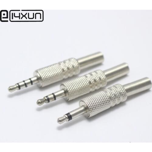 4pcs 3.5mm Headset Plug 3.5 mm 2Pole / 3Pole / 4Pole Audio Plugs Jack Charging DIY Repair Parts Charging Adapter Connector