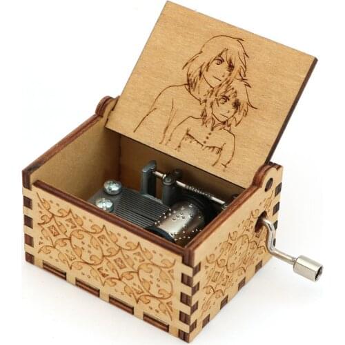 Antique Carved Hand-Cranked Music Box Wooden Music Box New Year Gift Valentines Day Gift Birthday Gift Home Decoration