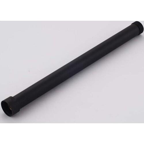 Free Shipping Round Black Brass 30cm long Extension Tube Bathroom Faucet Accessories Heighten Increase length Pipe 30 cm