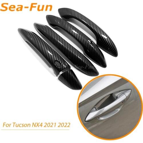 For Hyundai Tucson 5 N Line NX4 2021 2022 Door Handle Cover Trim Sticker ABS Chrome Exterior Car Styling Accessories