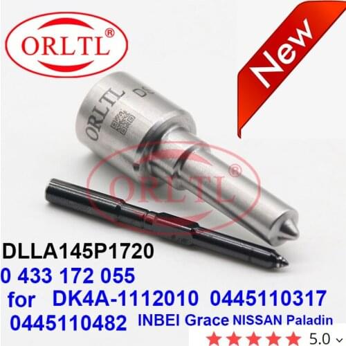 ORLTL Diesel Engine Injector Nozzle DLLA145P1720 0 433 172 055 for 0445110317 0445110482 0 445 110 317 0 445 110 482 DK4A-111201