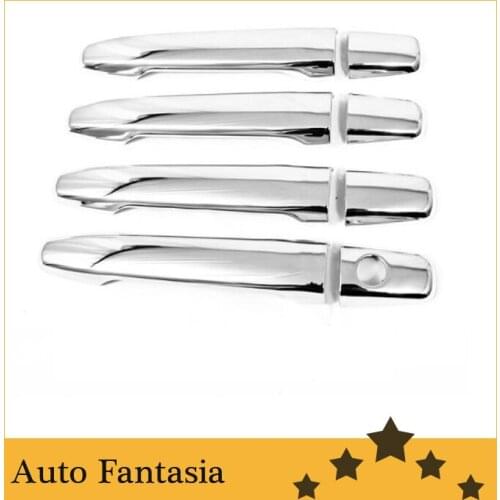 Flexible chrome trim Chrome Door Handle Cover for Mitsubishi Lancer 07-12 / Evolution X-Free Shipping