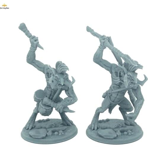 Artisan Guild Board Game Resin Figure Model Kit Rumpu the Drummer Troll Miniature Unpainted Kits Diy Toys