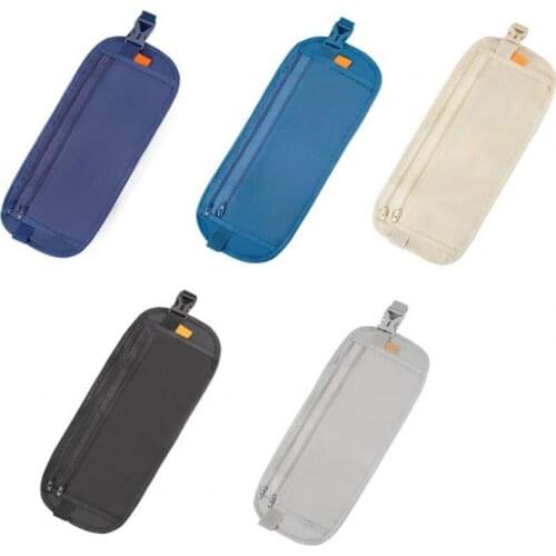 Waist Pouch Breathable Easy to Wear Nylon Close-fitting Travel Waist Bag for Trip