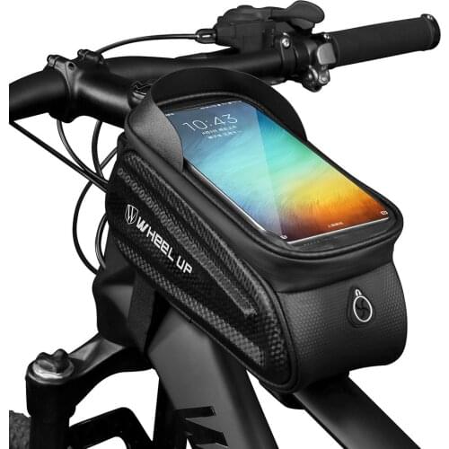 Rainproof Bicycle Bag Frame Front Top Tube Cycling Bag Reflective 6.5in Phone Case Touchscreen Bag MTB Bike Accessories