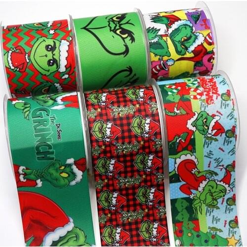 Cartoon Grosgrain/Satin Ribbon Cartoons Printed Ribbon For Crafts Decoration Bow 10Yards 23704
