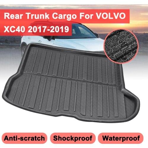 Floor Carpet Car Sheet Mud Car Rear Trunk Cargo Mat Auto Boot Liner Tray Protector Waterproof For Volvo XC40 2017 2018 2019