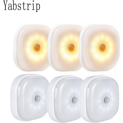 Motion Sensor Night Light Potable 10 LED Closet Lights Battery Powered Wireless Cabinet IR Infrared Motion Detector Wall Lamp