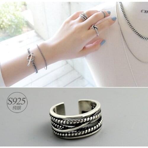 New Fashion Gothic Lines Rings For Women Wedding Rings Fashion Jewelry Ladies Accessories Boho Jewelry 2021