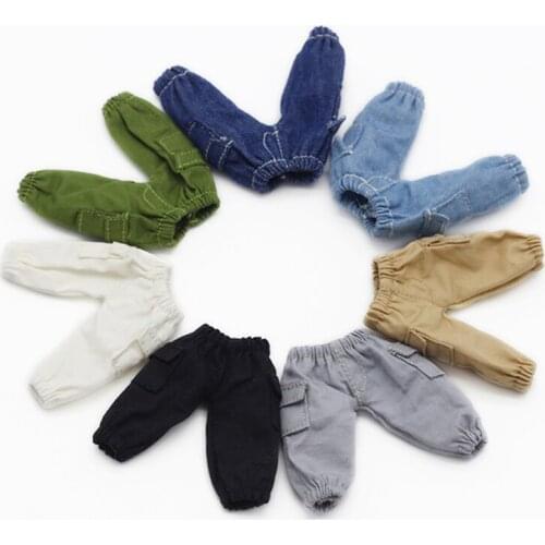 Doll clothes for OB11 dolls Obitsu 11 doll dress 1/12 bjd doll clothes overalls clothes for OB11 Dolls Long pants