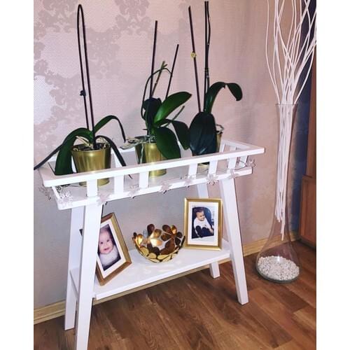 Natural Wood Mdf Flower Bed Stand Coffee table