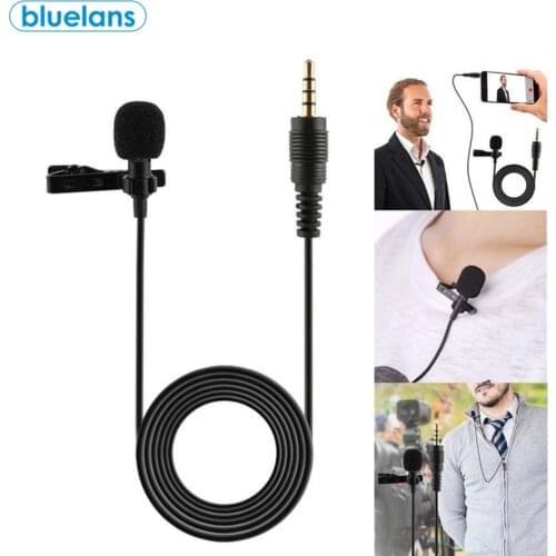 Portable 3.5mm Jack External Clip On Lapel Lavalier Microphone Jack For IPhone SmartPhone Recording PC Gaming Conference Voice