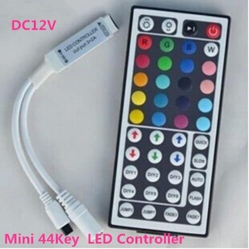 Free shipping 20pcs/lot 44 Key IR Remote controller RGB LED Mini Controller wireless for LED Strip 5050 3528