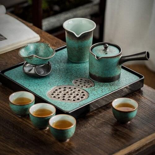 Luxury Porcelain Tea Set Vintage Gift Box Kungfu Simple Creative Tea Set Living Room Conjunto De Cha Teaware Sets DI50CJ