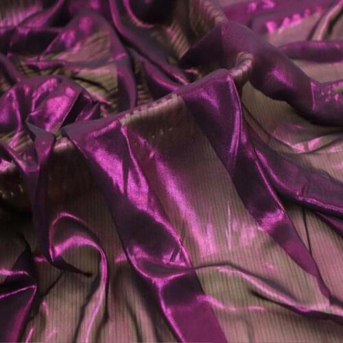 Stage Dancing Dress Colorful Shiny Chiffon Fabric Cosplay 30D Thin Fabric Sparkling sewing bronzing wedding costume DIY