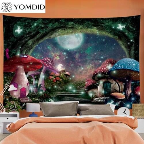 Nordic Psychedelic Hanging Fabric Background Wall Covering Home Decoration Wall Blanket Tapestry Bedroom Wall Hanging Tapestries