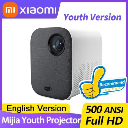 Xiaomi Mijia Mini Portable Projector 1080p 500 ANSI Lumens Android 6.0 WIFI 2GB DDR3+8GB eMMC beamer MIUI TV Home Theater