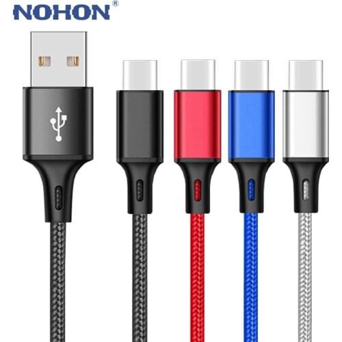 USB Type C Cable Data Charger For Samsung S10 S20 Xiaomi Mi 9 Redmi Note 8 8T Huawei Long 3m Mobile Phone Fast Charge USBC Cord