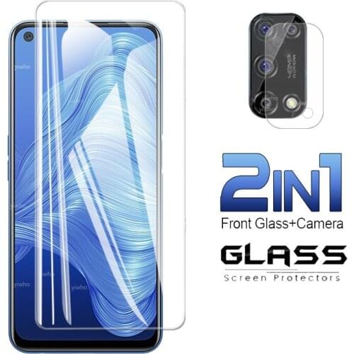 2 In 1 Tempered Glass for Oppo Realme 7 5G Screen Protector on Realmi7 Real Me 7 Camera Lens Realme7 5G 2020 Film 6.5' RMX2111
