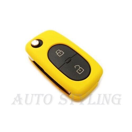 Yellow Key Cover for Audi 2 Button Case Remote Fob Protector Cap Shell Car 41y