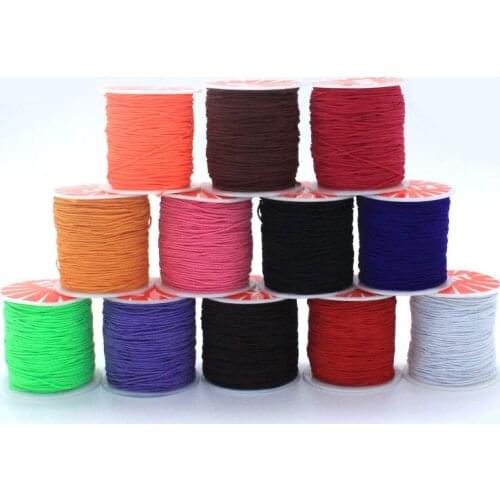 100yards Elastic Nylon Cord 0.8mm Thread String Rope Spool Wire fit Beading Craft DIY Bracelet Necklaces Jewelry Findings