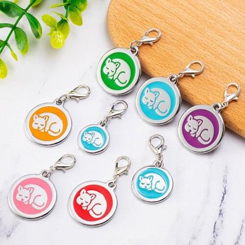 2pcs Zinc Alloy Knitting Crochet Locking Stitch Markers Cat Enamel for DIY Knit Stitch Holder Sewing Bucket Clip Keychains 25mm