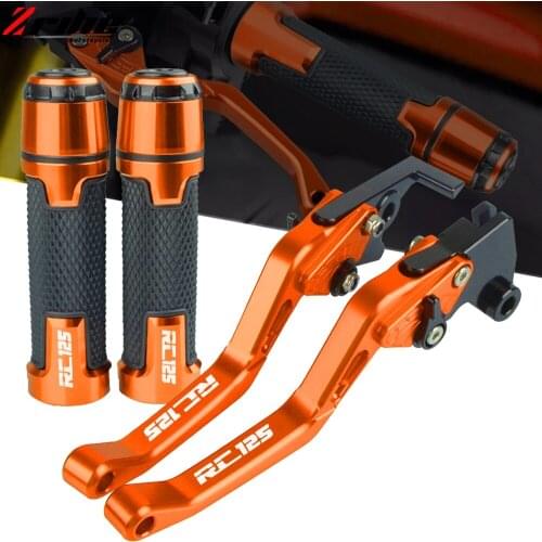 Motorcycle Accessories Brake Clutch Levers Handlebar Handle Hand Grips Ends For RC125 RC 125 2011 2012 2013 2014 2015 2016 2017