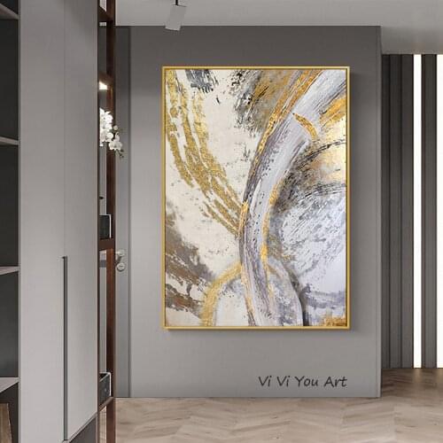 Big size Texture Hand Painted Wall art Picture Abstract Abstract landscape Canvas Painting for Living room home decor no framed