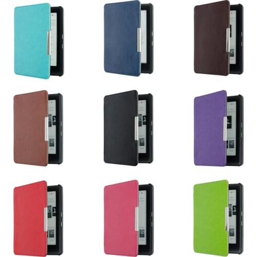 Case for KOBO GLO HD 6.0" eReader Magnetic Auto Sleep Cover Ultra Thin Hard Shell (Black)